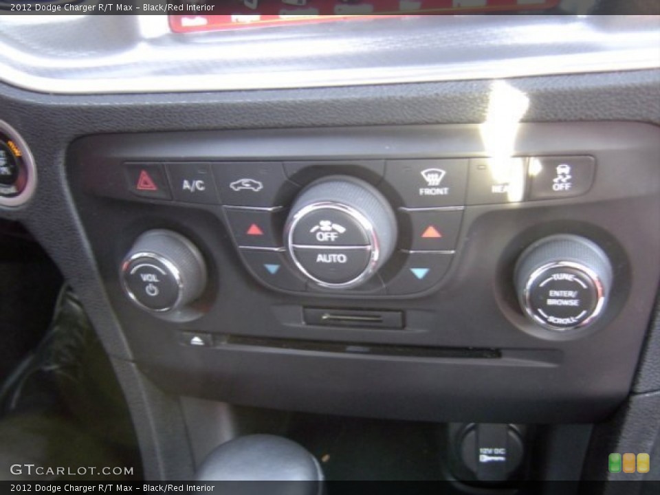 Black/Red Interior Controls for the 2012 Dodge Charger R/T Max #77987335