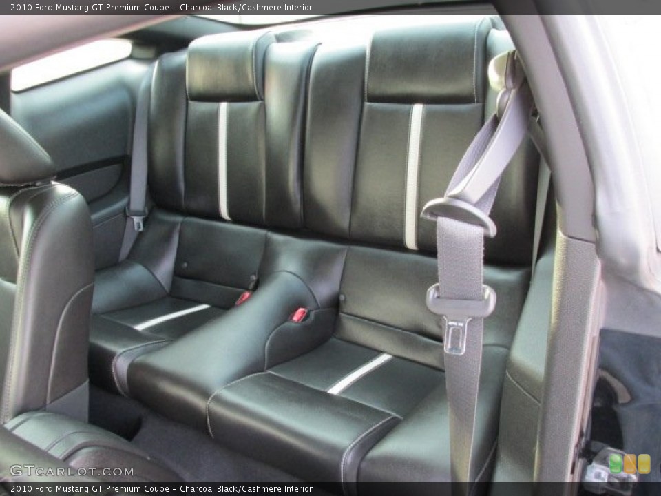 Charcoal Black/Cashmere Interior Rear Seat for the 2010 Ford Mustang GT Premium Coupe #77988509