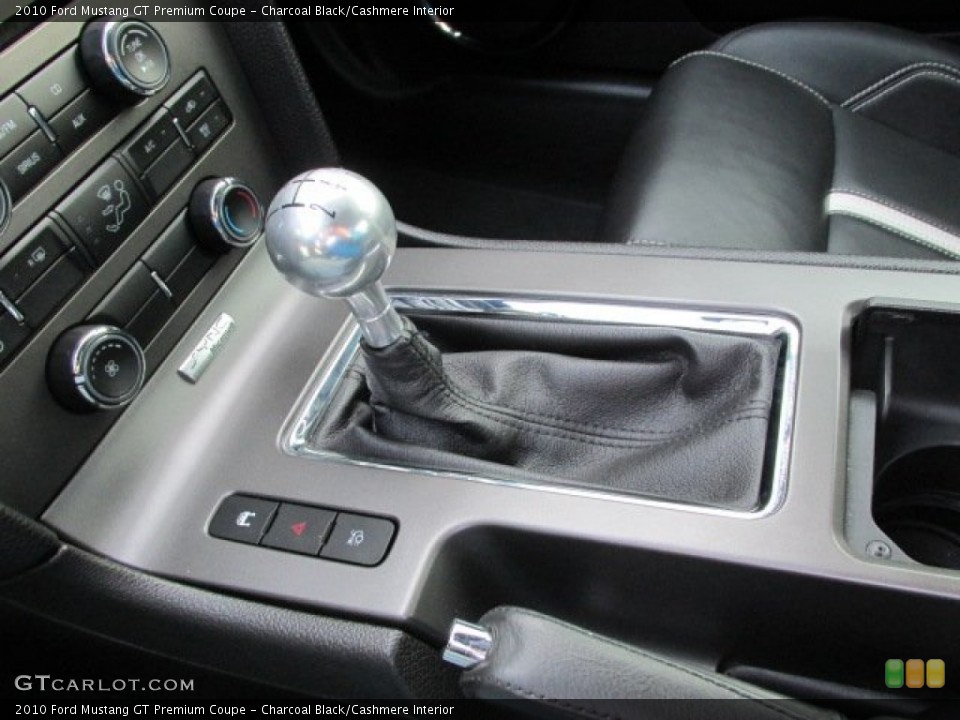 Charcoal Black/Cashmere Interior Transmission for the 2010 Ford Mustang GT Premium Coupe #77988570