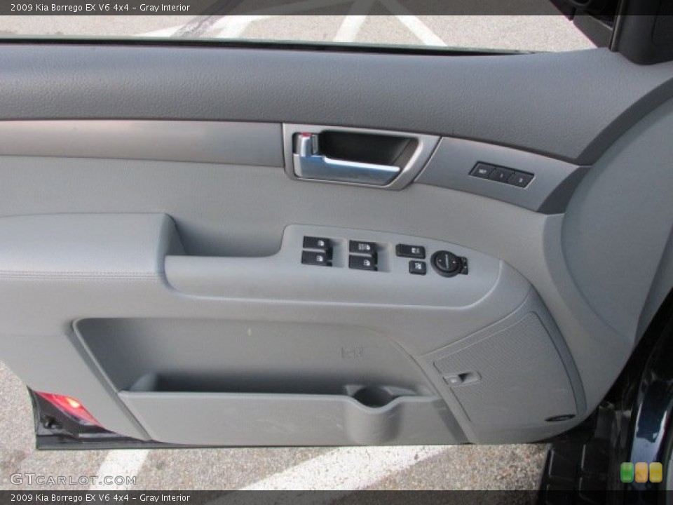 Gray Interior Controls for the 2009 Kia Borrego EX V6 4x4 #77990588