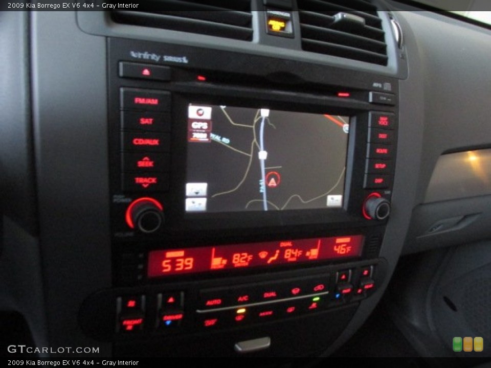 Gray Interior Navigation for the 2009 Kia Borrego EX V6 4x4 #77990636