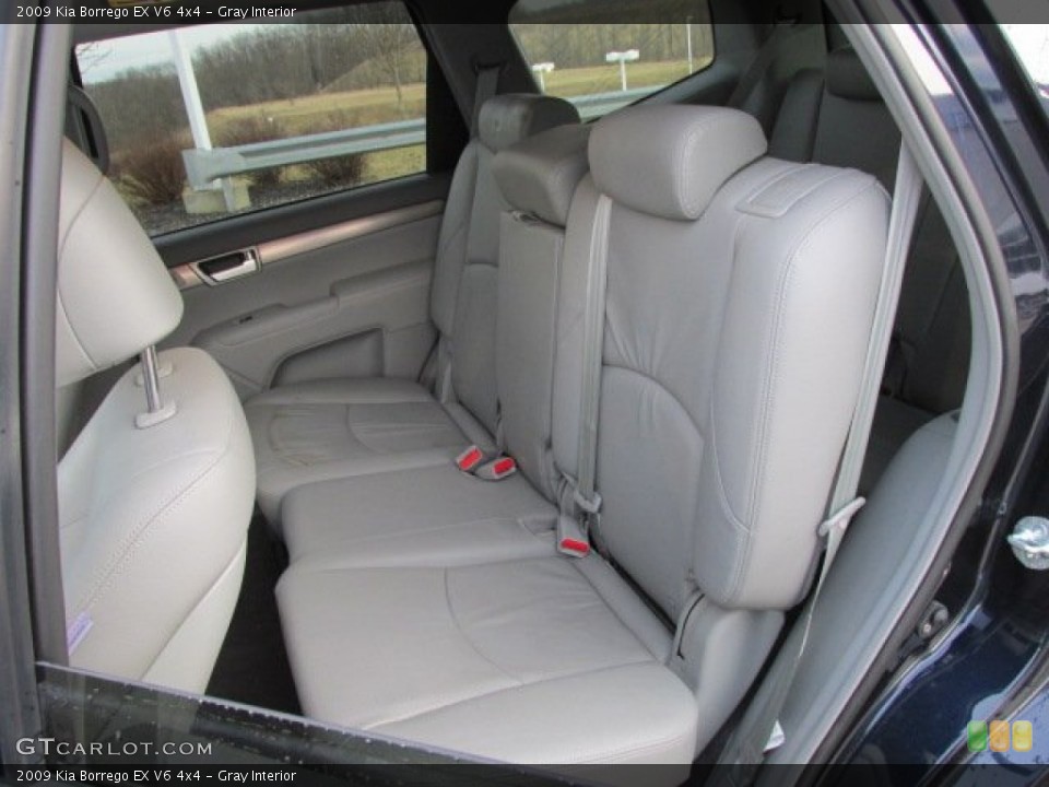 Gray Interior Rear Seat for the 2009 Kia Borrego EX V6 4x4 #77990651
