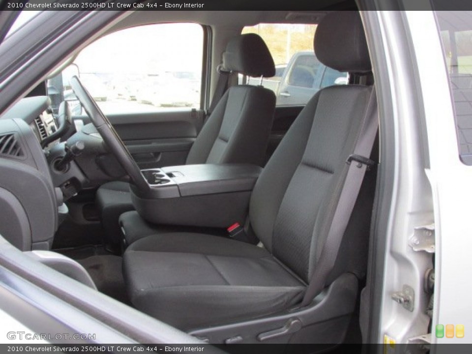 Ebony Interior Front Seat for the 2010 Chevrolet Silverado 2500HD LT Crew Cab 4x4 #77991350