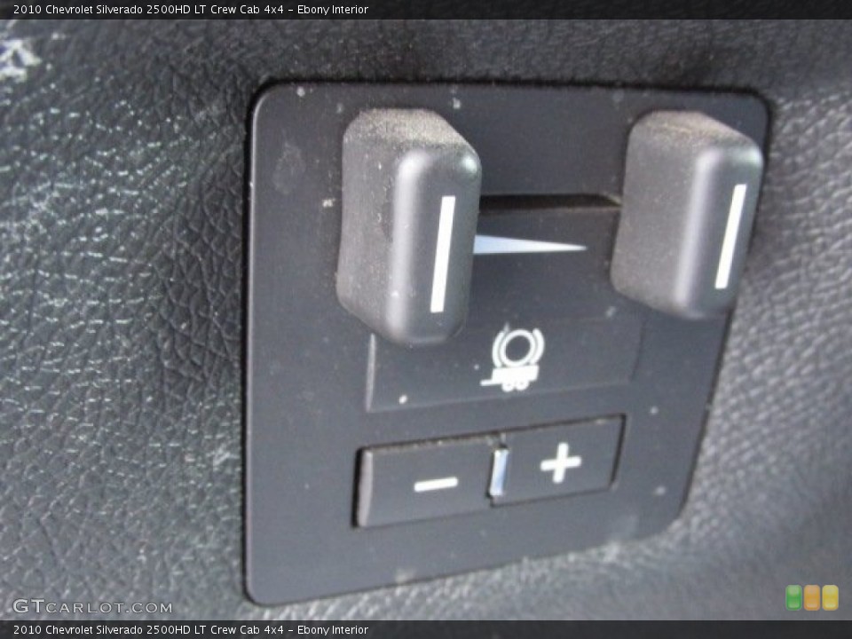 Ebony Interior Controls for the 2010 Chevrolet Silverado 2500HD LT Crew Cab 4x4 #77991489