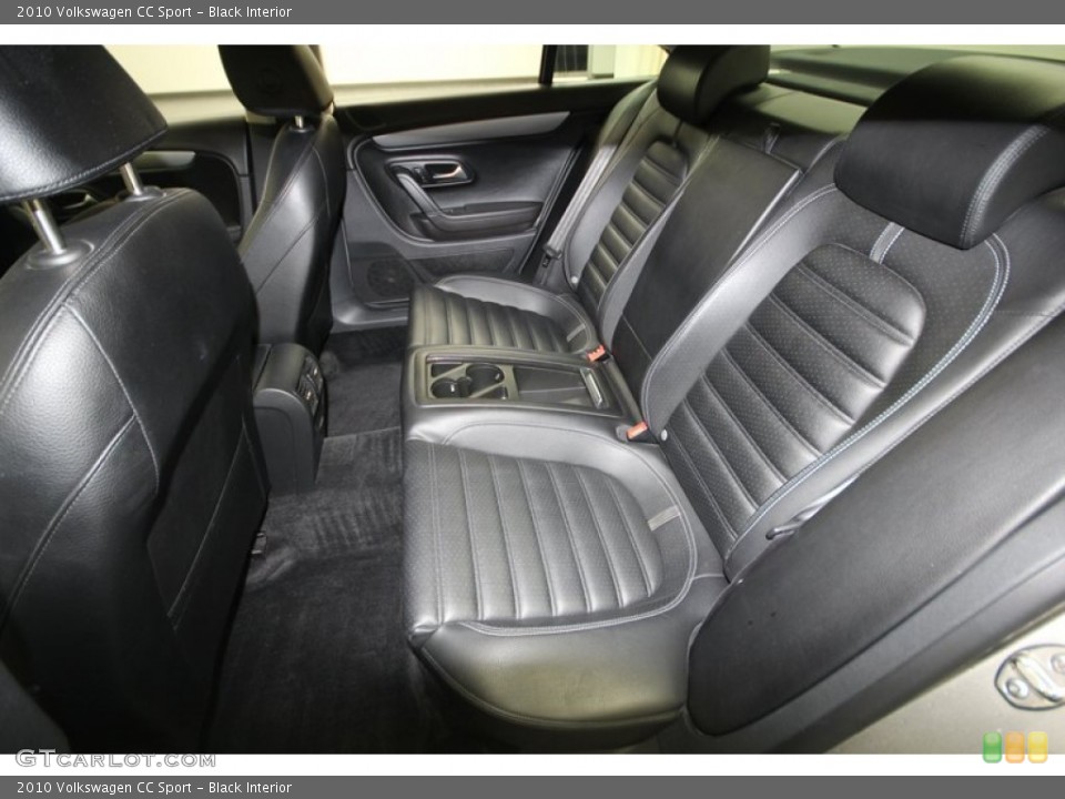 Black Interior Rear Seat for the 2010 Volkswagen CC Sport #77991863