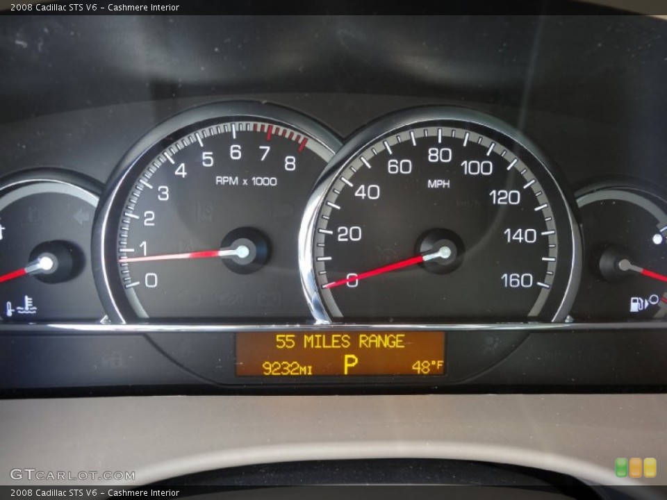 Cashmere Interior Gauges for the 2008 Cadillac STS V6 #77992508