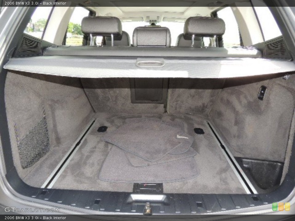 Black Interior Trunk for the 2006 BMW X3 3.0i #77992633