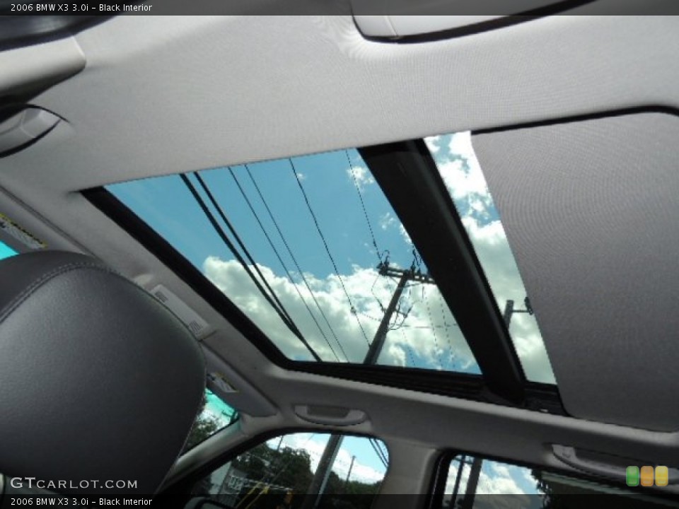 Black Interior Sunroof for the 2006 BMW X3 3.0i #77992650