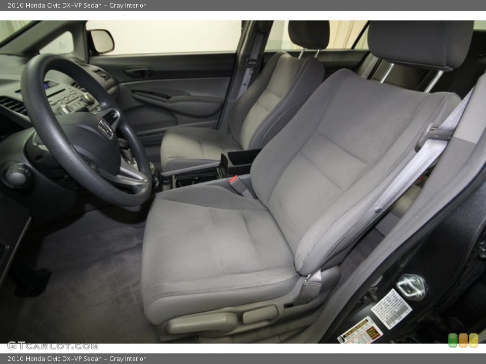 Gray Interior Front Seat for the 2010 Honda Civic DX-VP Sedan #77992988