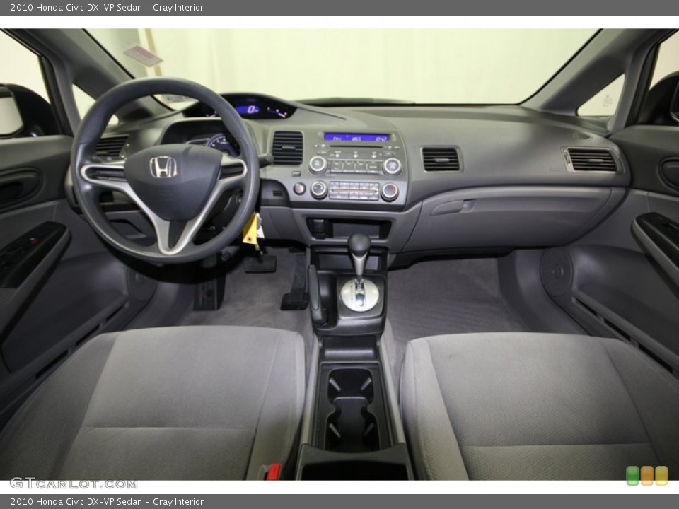 Gray Interior Dashboard for the 2010 Honda Civic DX-VP Sedan #77993008