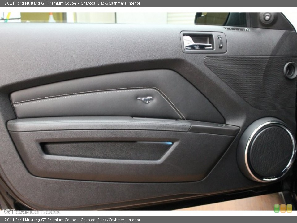 Charcoal Black/Cashmere Interior Door Panel for the 2011 Ford Mustang GT Premium Coupe #77993116