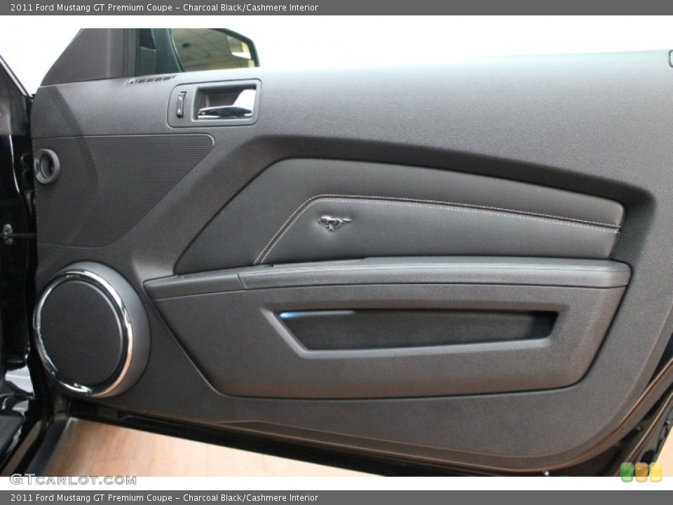 Charcoal Black/Cashmere Interior Door Panel for the 2011 Ford Mustang GT Premium Coupe #77993134
