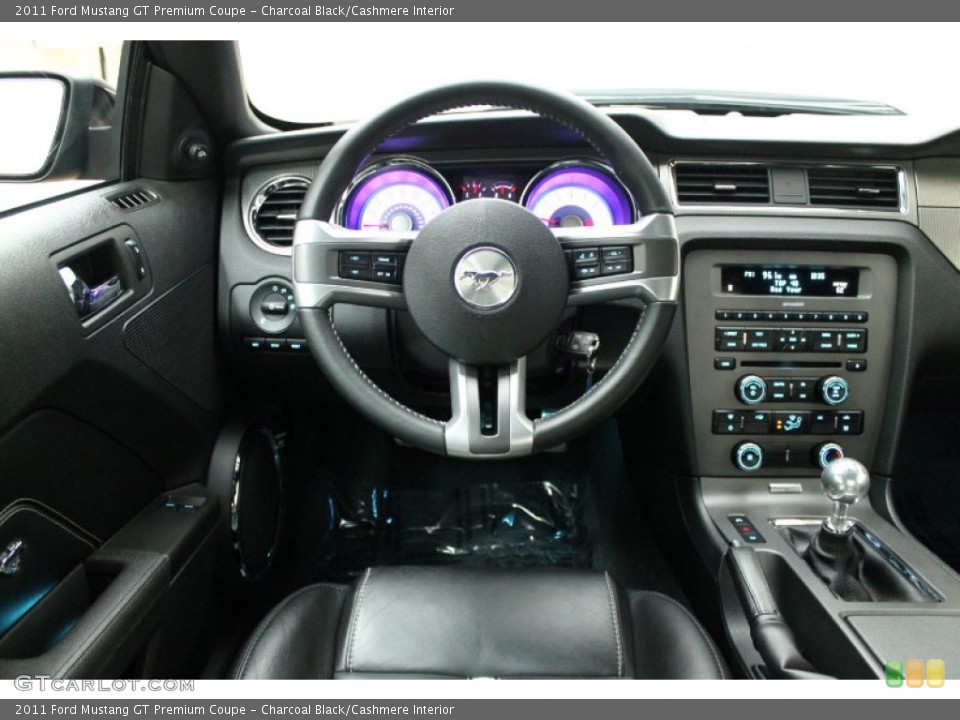Charcoal Black/Cashmere Interior Dashboard for the 2011 Ford Mustang GT Premium Coupe #77993244