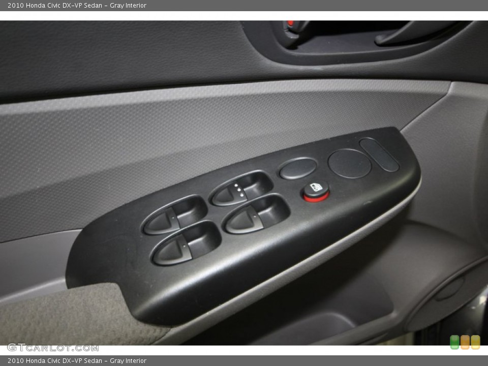 Gray Interior Controls for the 2010 Honda Civic DX-VP Sedan #77993264