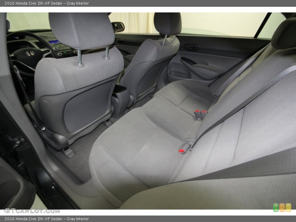 Gray Interior Rear Seat for the 2010 Honda Civic DX-VP Sedan #77993386