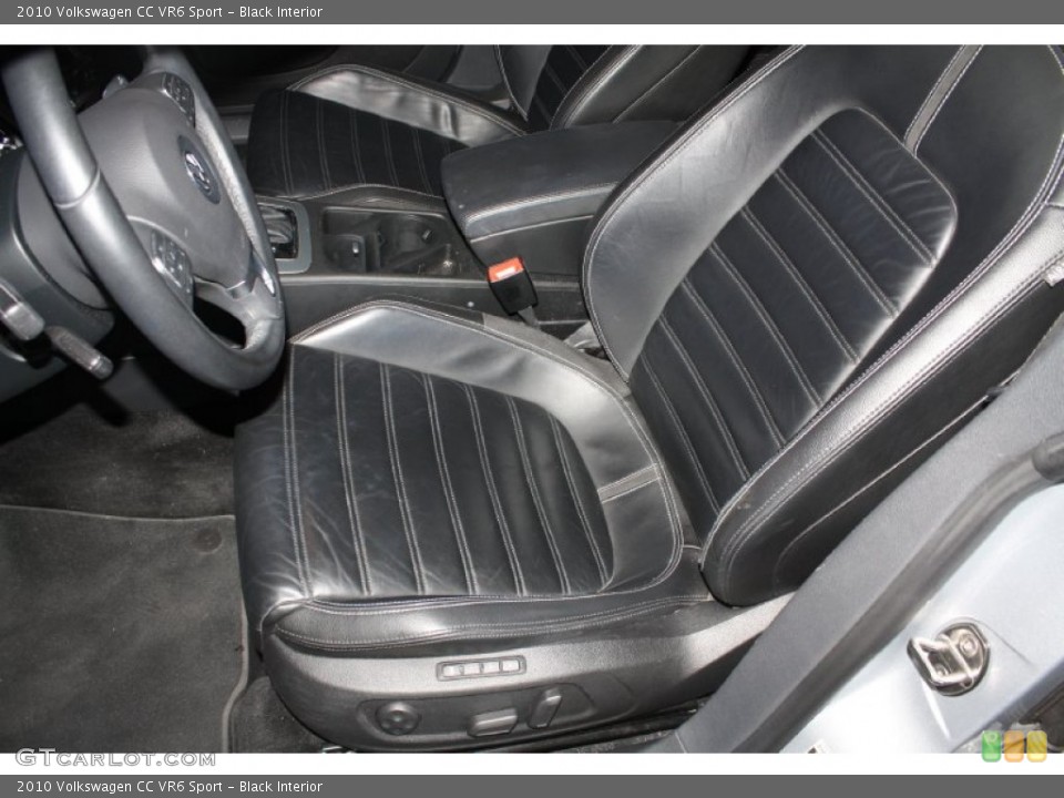 Black Interior Front Seat for the 2010 Volkswagen CC VR6 Sport #77994120