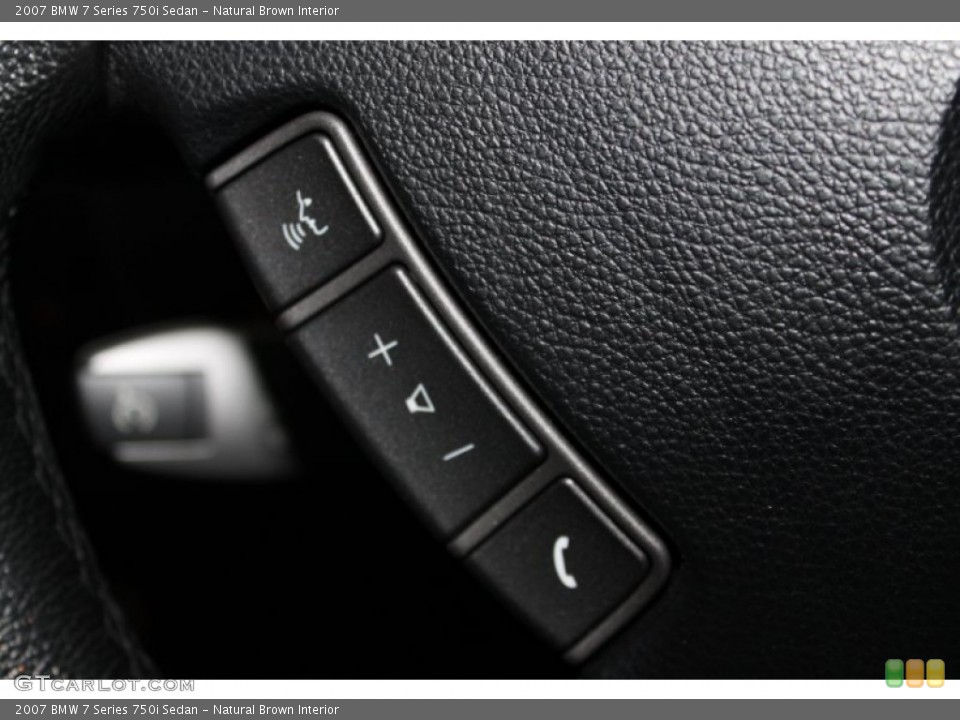 Natural Brown Interior Controls for the 2007 BMW 7 Series 750i Sedan #77994467