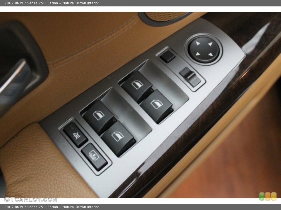 Natural Brown Interior Controls for the 2007 BMW 7 Series 750i Sedan #77994605