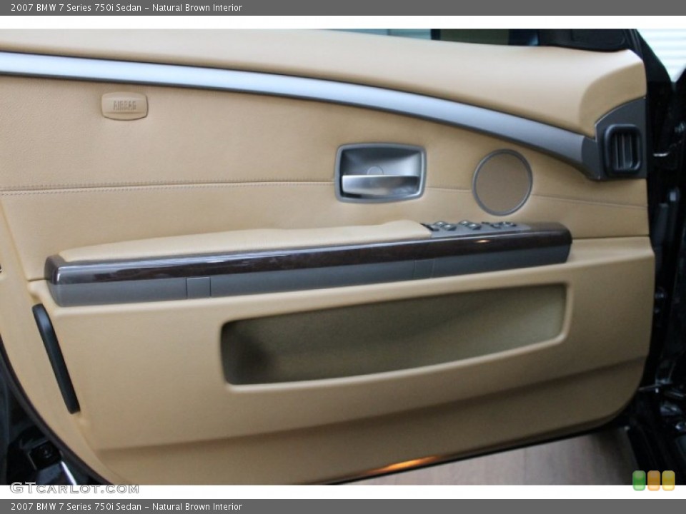 Natural Brown Interior Door Panel for the 2007 BMW 7 Series 750i Sedan #77994707