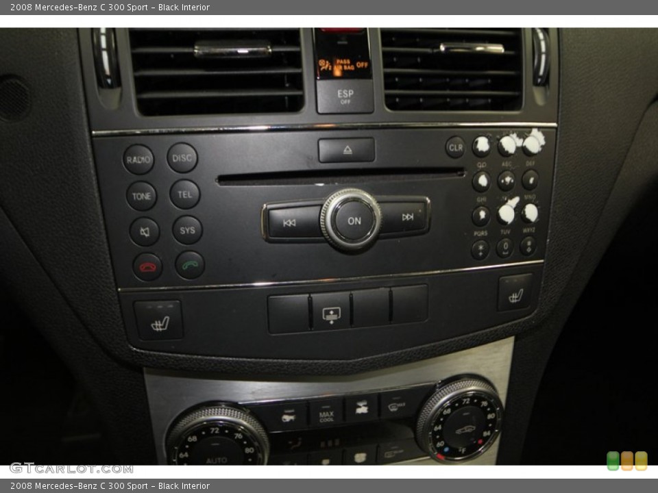 Black Interior Controls for the 2008 Mercedes-Benz C 300 Sport #77995074