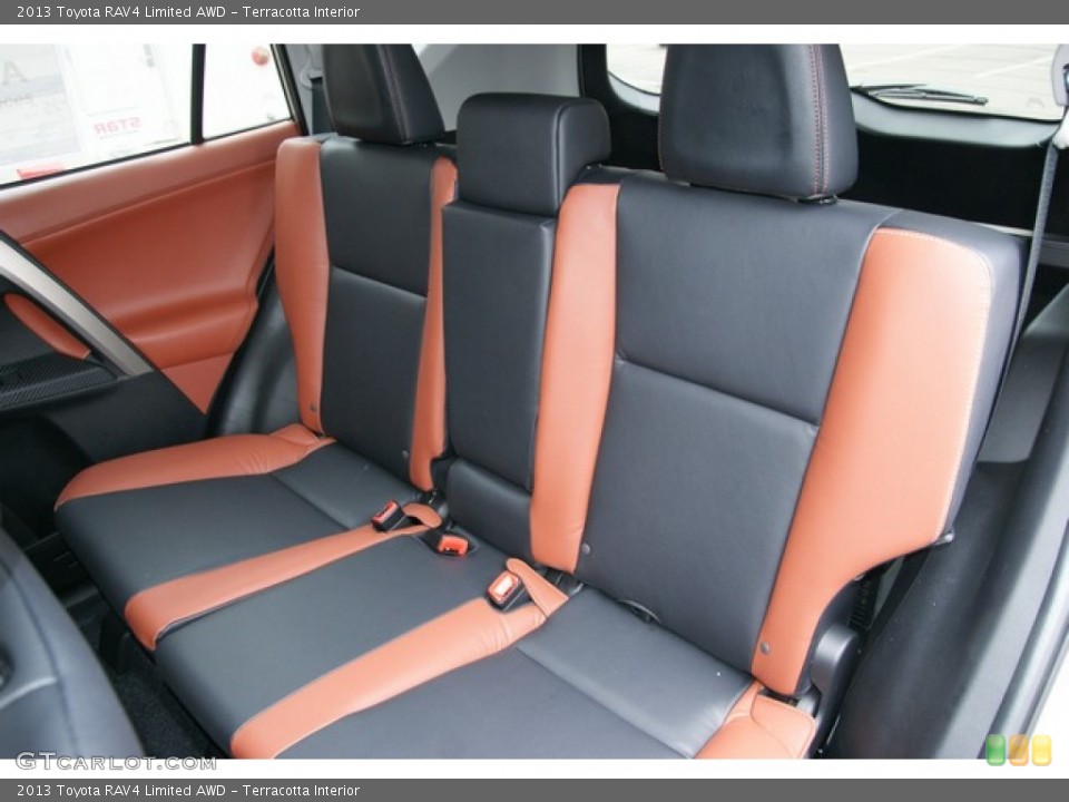 Terracotta Interior Rear Seat for the 2013 Toyota RAV4 Limited AWD #77995707