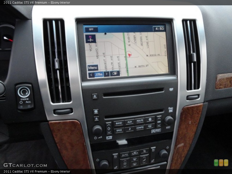 Ebony Interior Navigation for the 2011 Cadillac STS V6 Premium #77996510