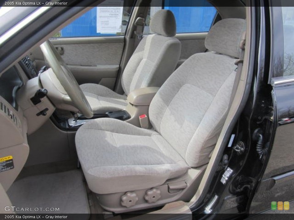 Gray Interior Front Seat for the 2005 Kia Optima LX #77997314