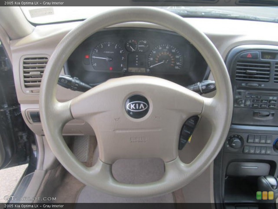 Gray Interior Steering Wheel for the 2005 Kia Optima LX #77997367