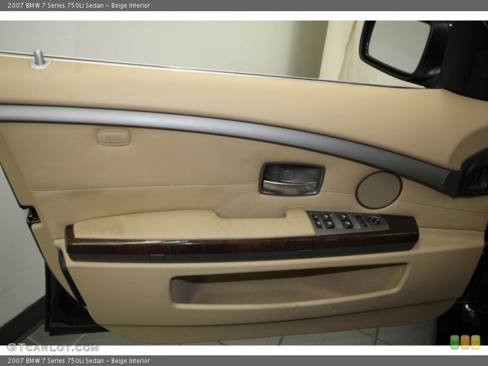 Beige Interior Door Panel for the 2007 BMW 7 Series 750Li Sedan #77997707