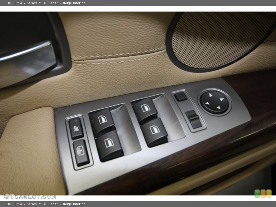 Beige Interior Controls for the 2007 BMW 7 Series 750Li Sedan #77997738