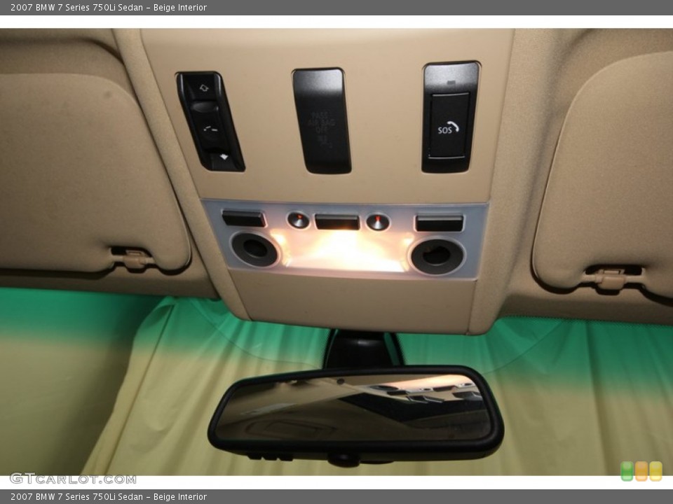 Beige Interior Controls for the 2007 BMW 7 Series 750Li Sedan #77997878