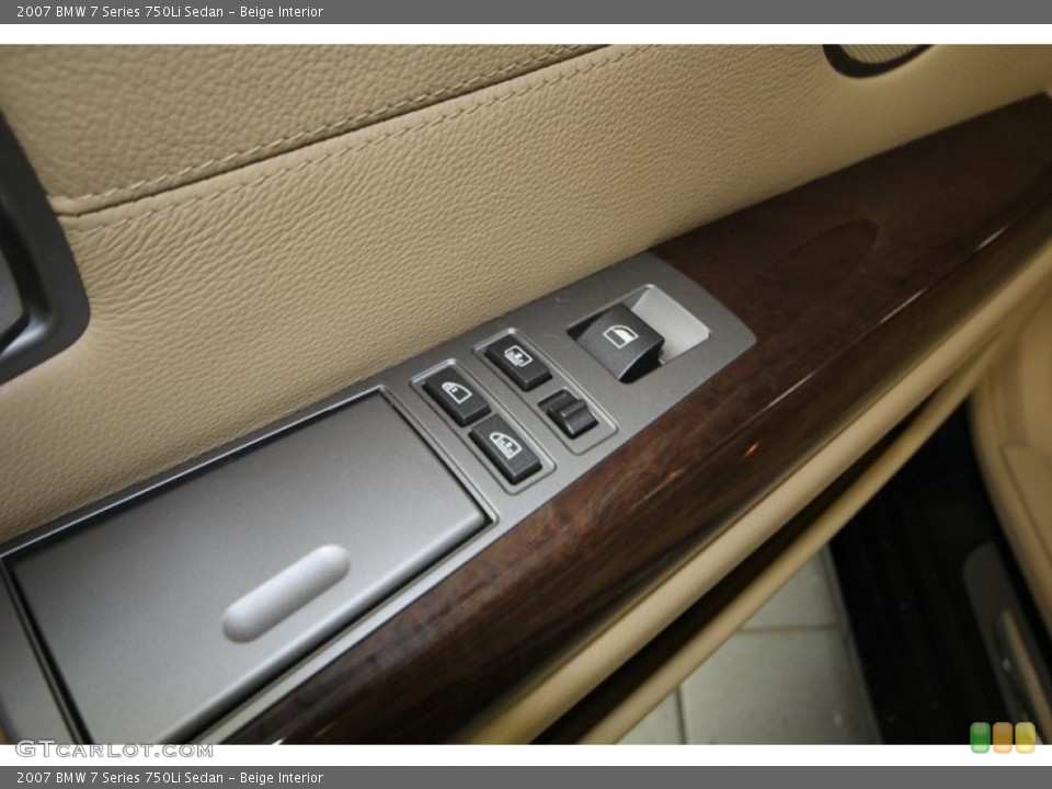 Beige Interior Controls for the 2007 BMW 7 Series 750Li Sedan #77998059