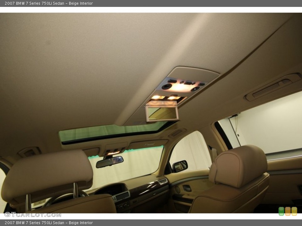 Beige Interior Controls for the 2007 BMW 7 Series 750Li Sedan #77998151