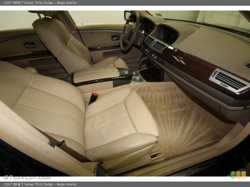 Beige Interior Front Seat for the 2007 BMW 7 Series 750Li Sedan #77998298