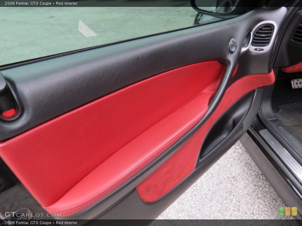 Red Interior Door Panel for the 2006 Pontiac GTO Coupe #77998472
