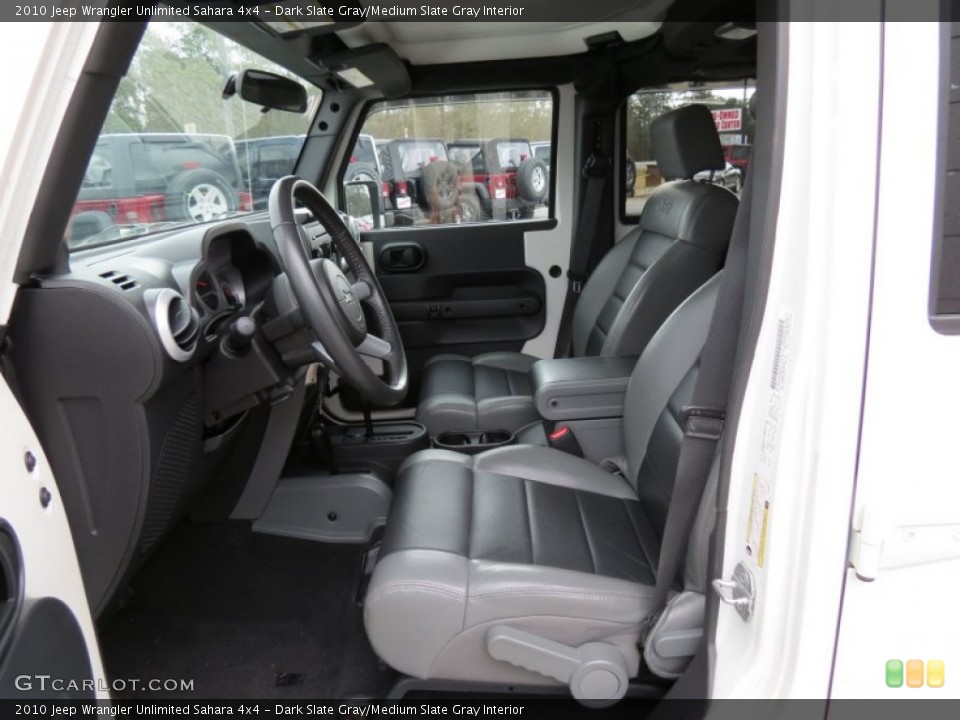 Dark Slate Gray/Medium Slate Gray Interior Photo for the 2010 Jeep Wrangler Unlimited Sahara 4x4 #77999438