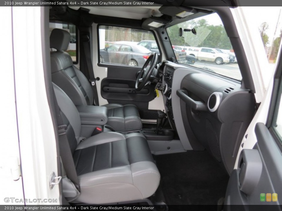 Dark Slate Gray/Medium Slate Gray Interior Front Seat for the 2010 Jeep Wrangler Unlimited Sahara 4x4 #77999552