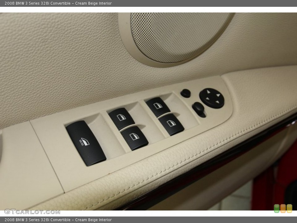 Cream Beige Interior Controls for the 2008 BMW 3 Series 328i Convertible #77999583