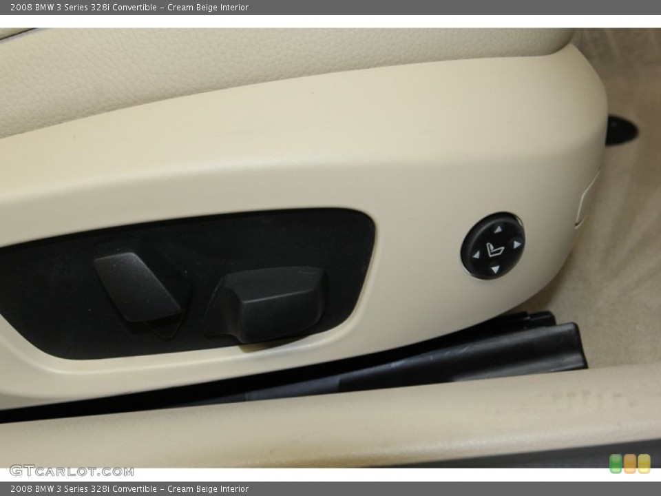 Cream Beige Interior Controls for the 2008 BMW 3 Series 328i Convertible #77999918