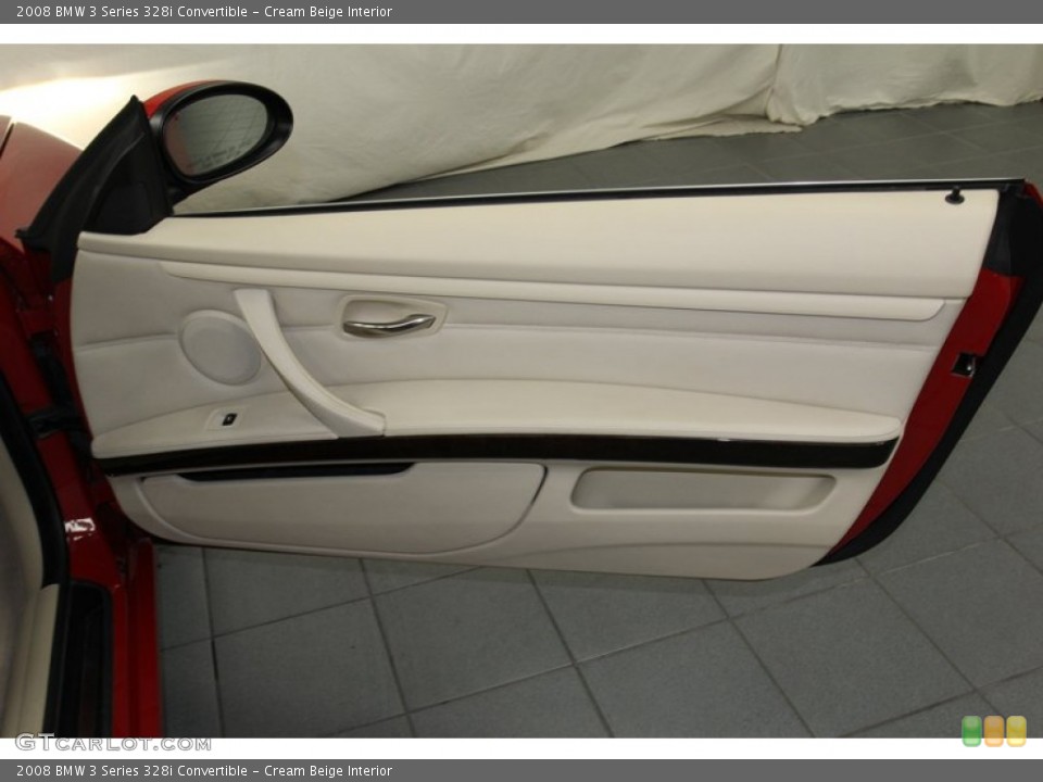Cream Beige Interior Door Panel for the 2008 BMW 3 Series 328i Convertible #77999942