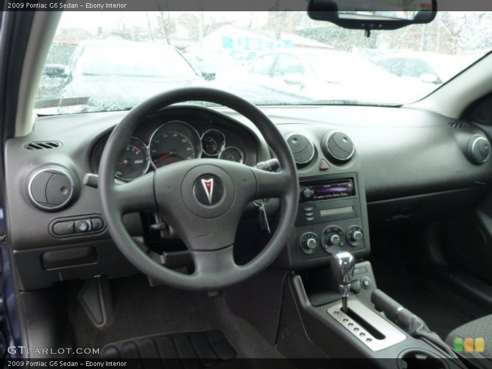 Ebony Interior Dashboard for the 2009 Pontiac G6 Sedan #78000771