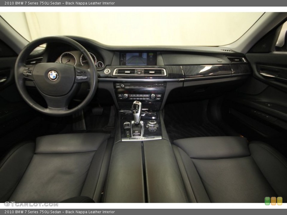 Black Nappa Leather Interior Dashboard for the 2010 BMW 7 Series 750Li Sedan #78000995
