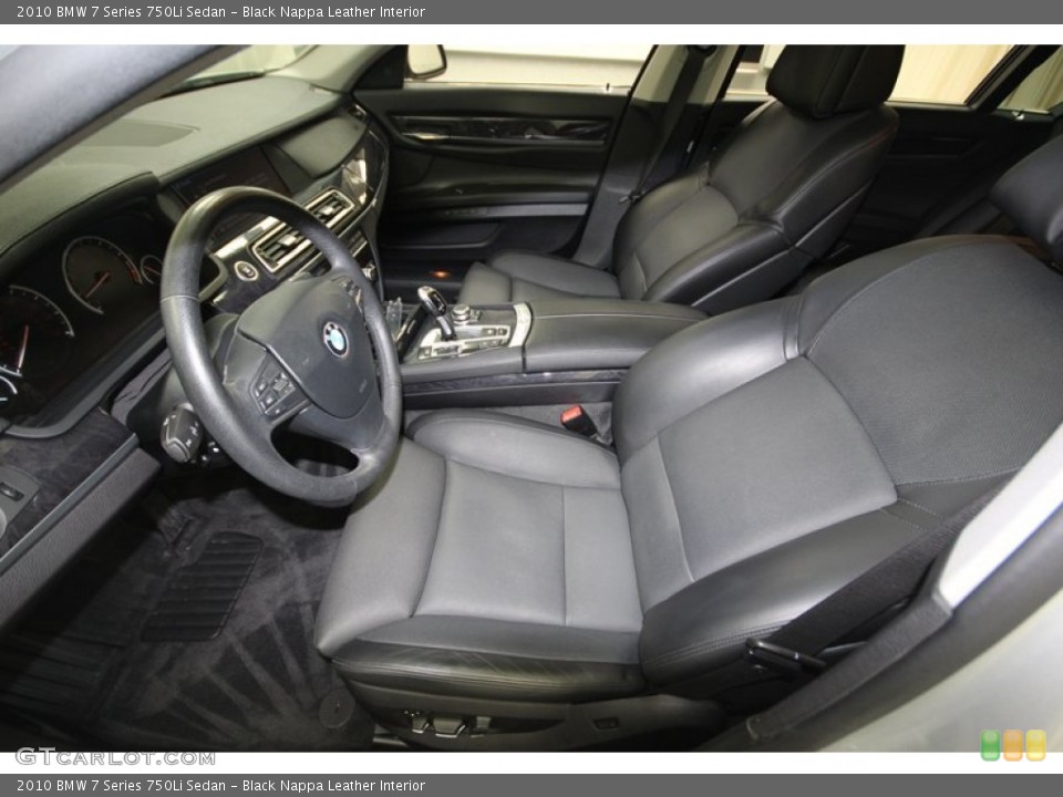 Black Nappa Leather Interior Front Seat for the 2010 BMW 7 Series 750Li Sedan #78001130