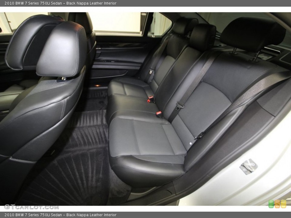 Black Nappa Leather Interior Rear Seat for the 2010 BMW 7 Series 750Li Sedan #78001146