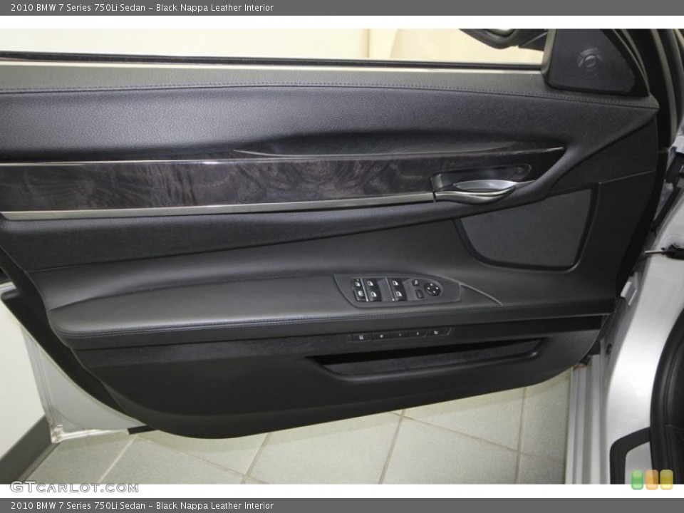 Black Nappa Leather Interior Door Panel for the 2010 BMW 7 Series 750Li Sedan #78001168