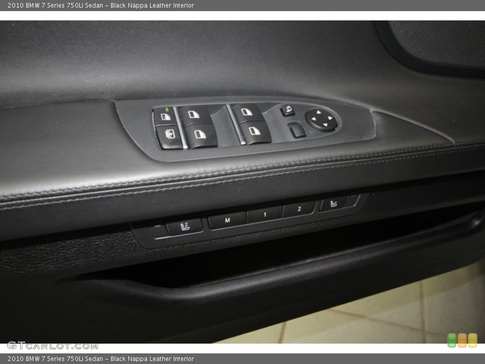 Black Nappa Leather Interior Controls for the 2010 BMW 7 Series 750Li Sedan #78001184