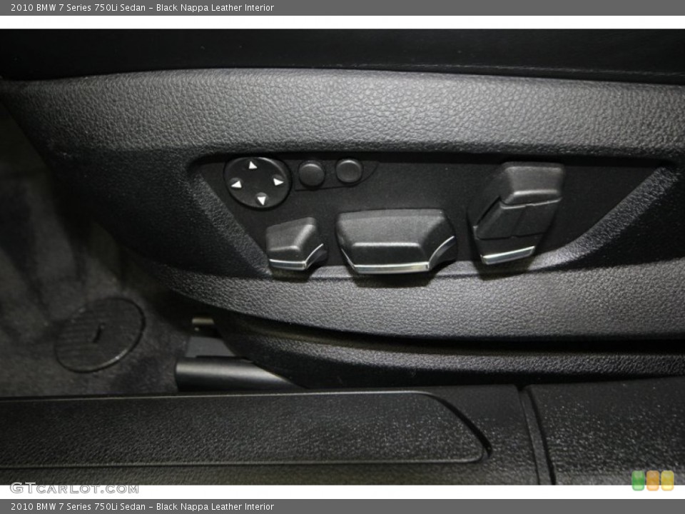 Black Nappa Leather Interior Controls for the 2010 BMW 7 Series 750Li Sedan #78001209