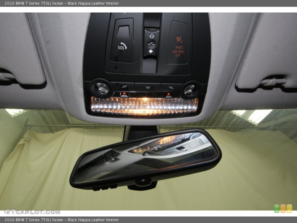 Black Nappa Leather Interior Controls for the 2010 BMW 7 Series 750Li Sedan #78001253