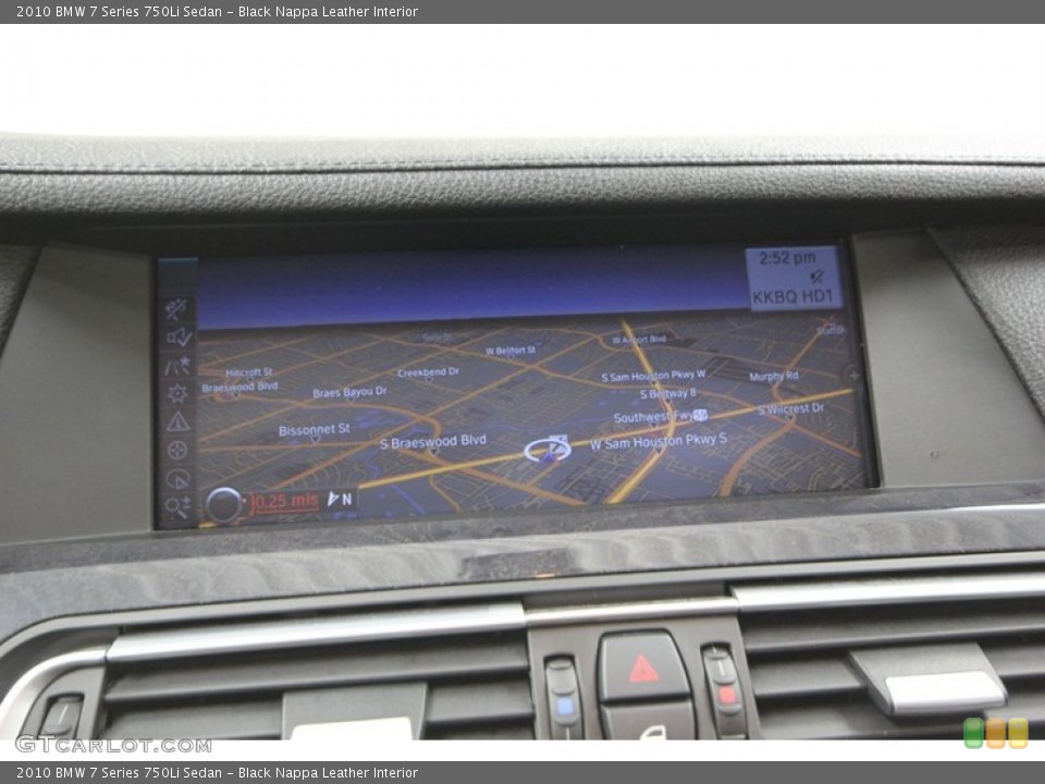 Black Nappa Leather Interior Navigation for the 2010 BMW 7 Series 750Li Sedan #78001295