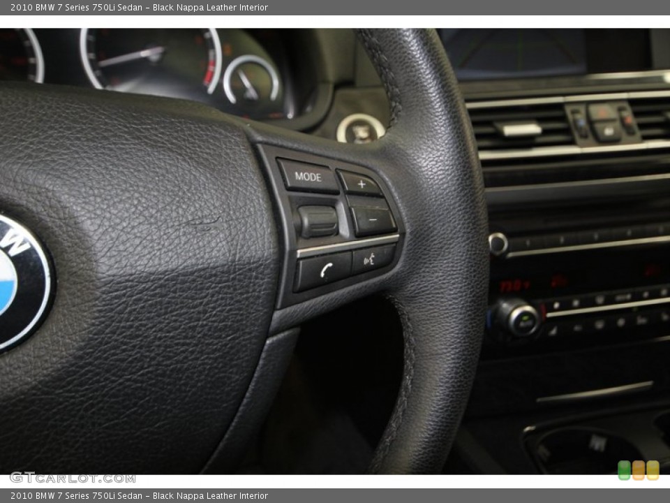 Black Nappa Leather Interior Controls for the 2010 BMW 7 Series 750Li Sedan #78001433